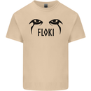 Floki Eyes Vikings Valhalla Odin Mens Cotton T-Shirt Tee Top Sand