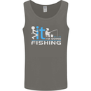 Fook It I'm Going Fishing Funny Fisherman Mens Vest Tank Top Charcoal