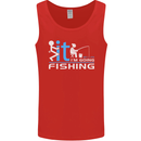 Fook It I'm Going Fishing Funny Fisherman Mens Vest Tank Top Red