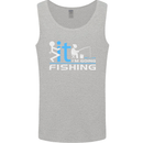 Fook It I'm Going Fishing Funny Fisherman Mens Vest Tank Top Sports Grey