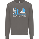 Fook It I'm Going Sailing Sailor Boat Yacht Mens Sweatshirt Jumper Charcoal