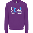 Fook It I'm Going Sailing Sailor Boat Yacht Mens Sweatshirt Jumper Purple