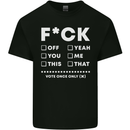 Fook Off Yeah You Me This Funny Offensive Mens Cotton T-Shirt Tee Top Black