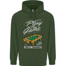 Foosball Play the Game Football Footy Childrens Kids Hoodie Forest Green