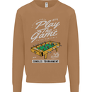 Foosball Play the Game Football Footy Mens Sweatshirt Jumper Caramel Latte