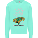 Foosball Play the Game Football Footy Mens Sweatshirt Jumper Peppermint