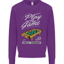 Foosball Play the Game Football Footy Mens Sweatshirt Jumper Purple