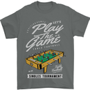 Foosball Play the Game Football Footy Mens T-Shirt Cotton Gildan Charcoal