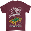 Foosball Play the Game Football Footy Mens T-Shirt Cotton Gildan Maroon