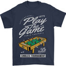 Foosball Play the Game Football Footy Mens T-Shirt Cotton Gildan Navy Blue