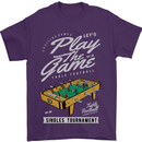 Foosball Play the Game Football Footy Mens T-Shirt Cotton Gildan Purple