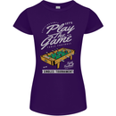 Foosball Play the Game Football Footy Womens Petite Cut T-Shirt Purple