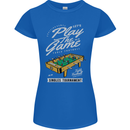 Foosball Play the Game Football Footy Womens Petite Cut T-Shirt Royal Blue