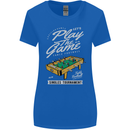 Foosball Play the Game Football Footy Womens Wider Cut T-Shirt Royal Blue