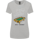 Foosball Play the Game Football Footy Womens Wider Cut T-Shirt Sports Grey