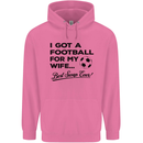 Football for My Wife Best Swap Ever Funny Mens 80% Cotton Hoodie Azelea