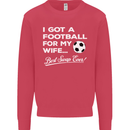 Football for My Wife Best Swap Ever Funny Mens Sweatshirt Jumper Heliconia