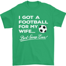 Football for My Wife Best Swap Ever Funny Mens T-Shirt Cotton Gildan Irish Green