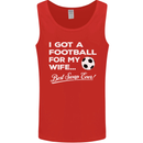Football for My Wife Best Swap Ever Funny Mens Vest Tank Top Red