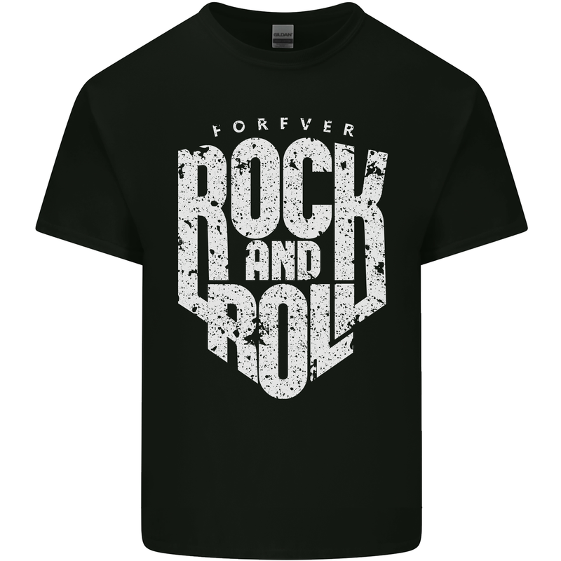 Forever Rock and Roll Guitar Music Kids T-Shirt Childrens Black