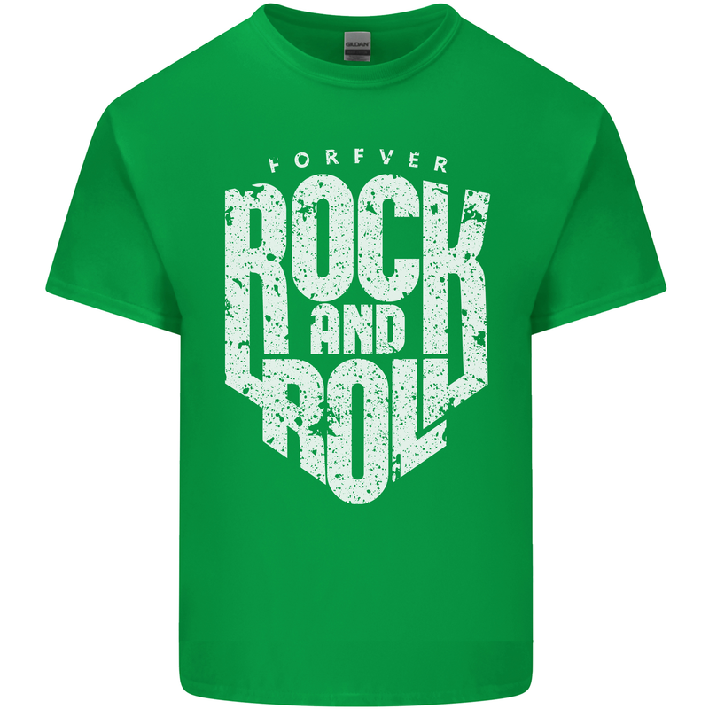 Forever Rock and Roll Guitar Music Kids T-Shirt Childrens Irish Green
