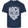Forever Rock and Roll Guitar Music Kids T-Shirt Childrens Navy Blue