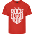 Forever Rock and Roll Guitar Music Kids T-Shirt Childrens Red
