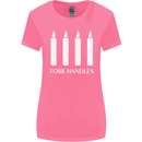 Four Candles Fork Handles Funny Two Ronnies Womens Wider Cut T-Shirt Azalea