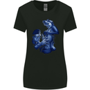 Frankenstein Tattooing Marilyn Halloween Womens Wider Cut T-Shirt Black