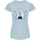 Free Hugs Iceberg and Ship Environment Womens Petite Cut T-Shirt Light Blue