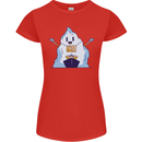 Free Hugs Iceberg and Ship Environment Womens Petite Cut T-Shirt Red
