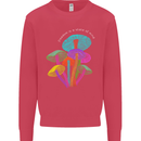 Freedom Is a State of Mind Magic Mushrooms Mens Sweatshirt Jumper Heliconia