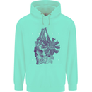 Freedom Machines Skull Childrens Kids Hoodie Peppermint