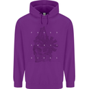 Freedom Machines Skull Childrens Kids Hoodie Purple