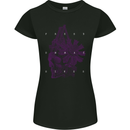 Freedom Machines Skull Womens Petite Cut T-Shirt Black