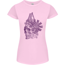 Freedom Machines Skull Womens Petite Cut T-Shirt Light Pink