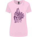 Freedom Machines Skull Womens Wider Cut T-Shirt Light Pink