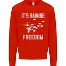 Freedom Parachute Regiment Para 1 2 3 4 SAS Mens Sweatshirt Jumper Bright Red