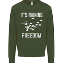 Freedom Parachute Regiment Para 1 2 3 4 SAS Mens Sweatshirt Jumper Forest Green