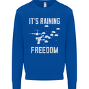 Freedom Parachute Regiment Para 1 2 3 4 SAS Mens Sweatshirt Jumper Royal Blue