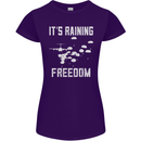 Freedom Parachute Regiment Para 1 2 3 4 SAS Womens Petite Cut T-Shirt Purple