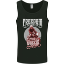 Freedom on Two Wheels Biker Motorbike Mens Vest Tank Top Black