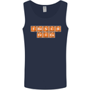 French Fries Periodic Table Chemistry Funny Mens Vest Tank Top Navy Blue