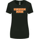 French Fries Periodic Table Chemistry Funny Womens Wider Cut T-Shirt Black