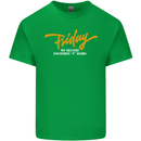 Friday My Second Favorite F Word Mens Cotton T-Shirt Tee Top Irish Green