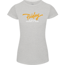 Friday My Second Favorite F Word Womens Petite Cut T-Shirt Sports Grey