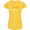Friday My Second Favorite F Word Womens Petite Cut T-Shirt Yellow