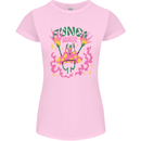 Fungi Magic Mushrooms Trippy LSD Womens Petite Cut T-Shirt Light Pink