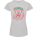 Fungi Magic Mushrooms Trippy LSD Womens Petite Cut T-Shirt Sports Grey