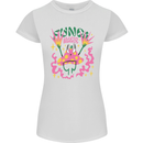 Fungi Magic Mushrooms Trippy LSD Womens Petite Cut T-Shirt White